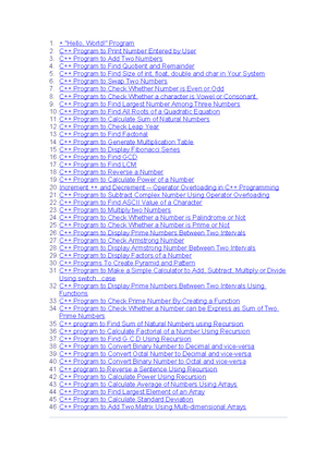 CPP Assignment 1 - some basic examples od cpp - Zohaib Shafiq ...