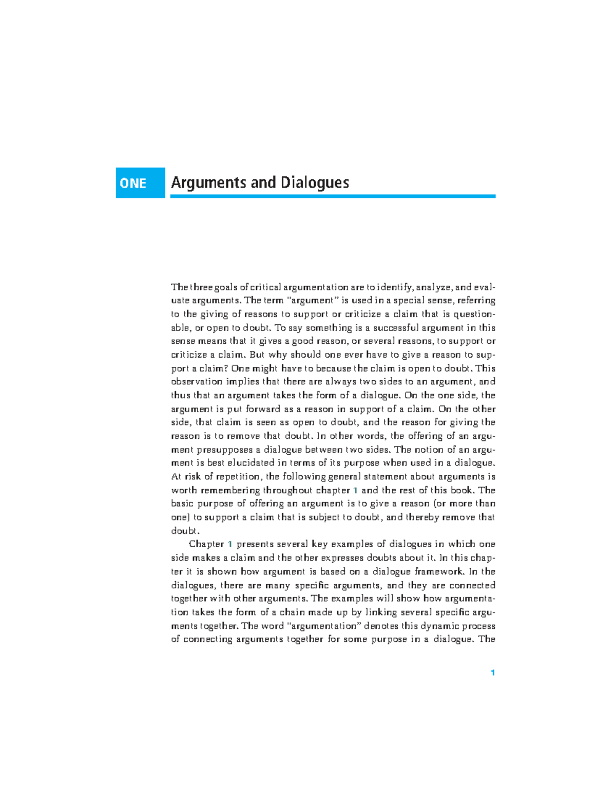 KAE 0521823196c01: Understanding Arguments and Dialogues in Critical ...