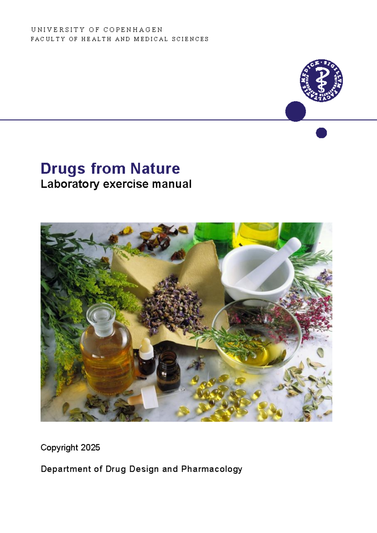 Laboratory Exercises Manual for Drug Design and Pharmacology (Version ...