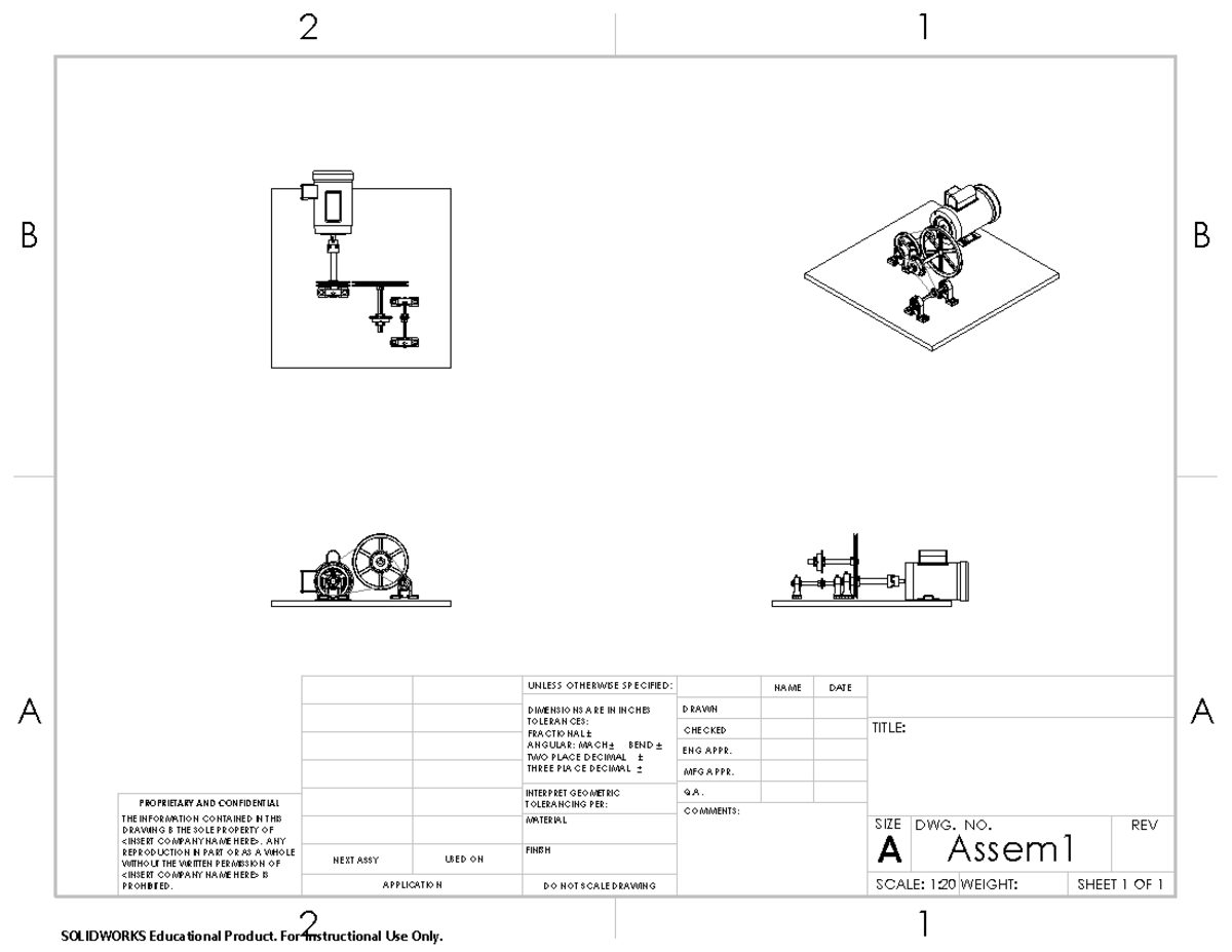 Assembly final for 2 1 B B: dimensions and tolerances in inches - Studocu