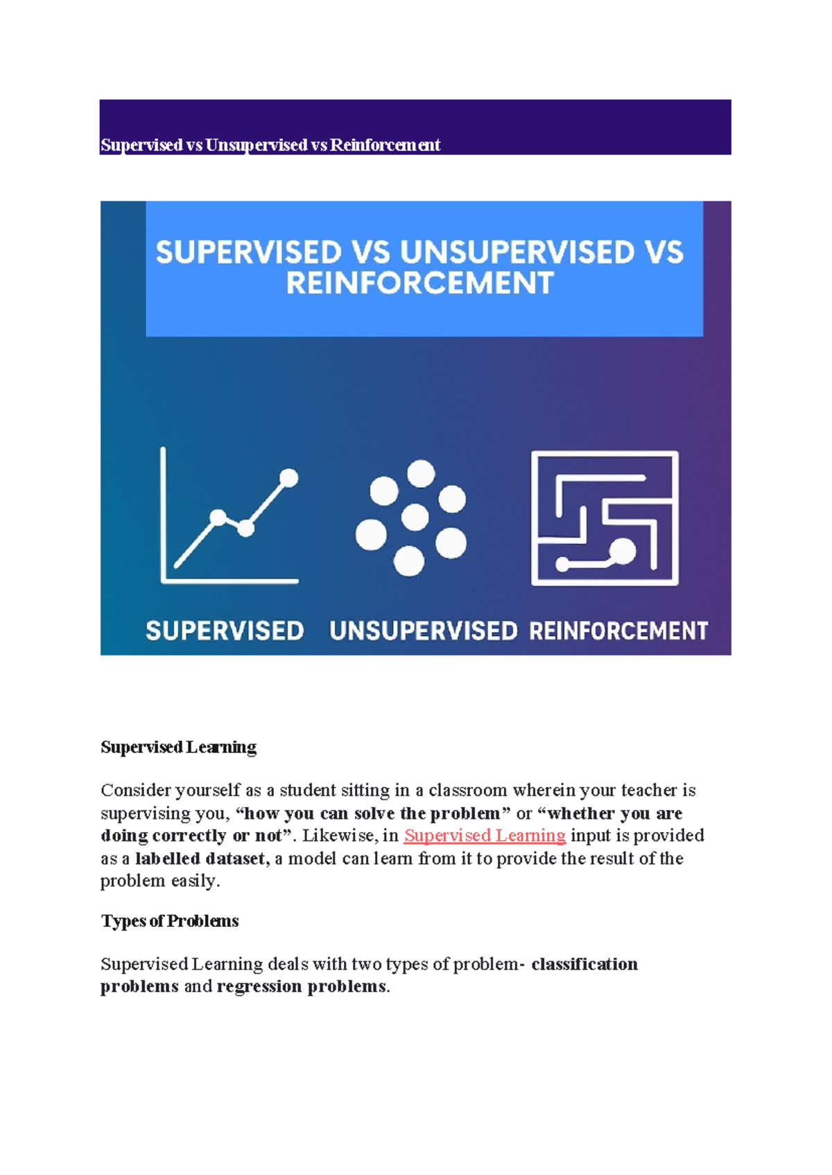 ML2 - Lecture Notes on Supervised, Unsupervised & Reinforcement ...