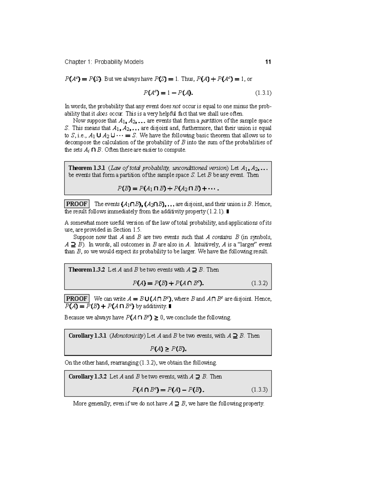Chapter 1: Probability Models - Summary Notes for P Ac 11 P S - Studocu