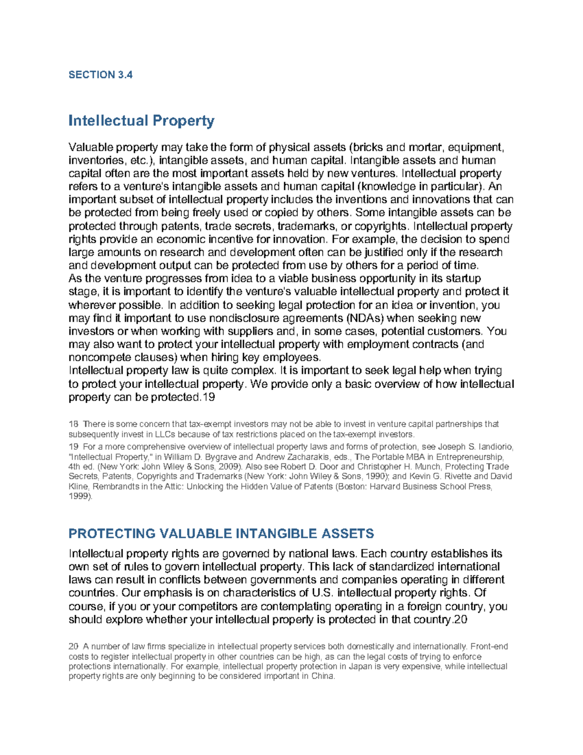 INT 301: Intellectual Property Overview and Protection Strategies - Studocu