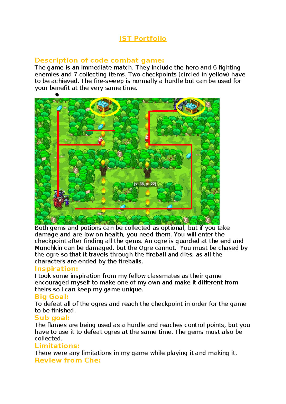 IST Portfolio: Code Combat Game Design Overview - Studocu