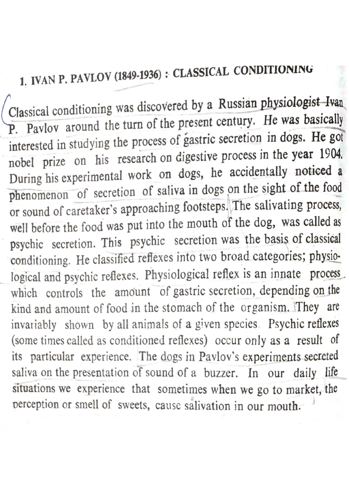 Pavlov's Classical Conditioning: Key Concepts and Principles - Studocu