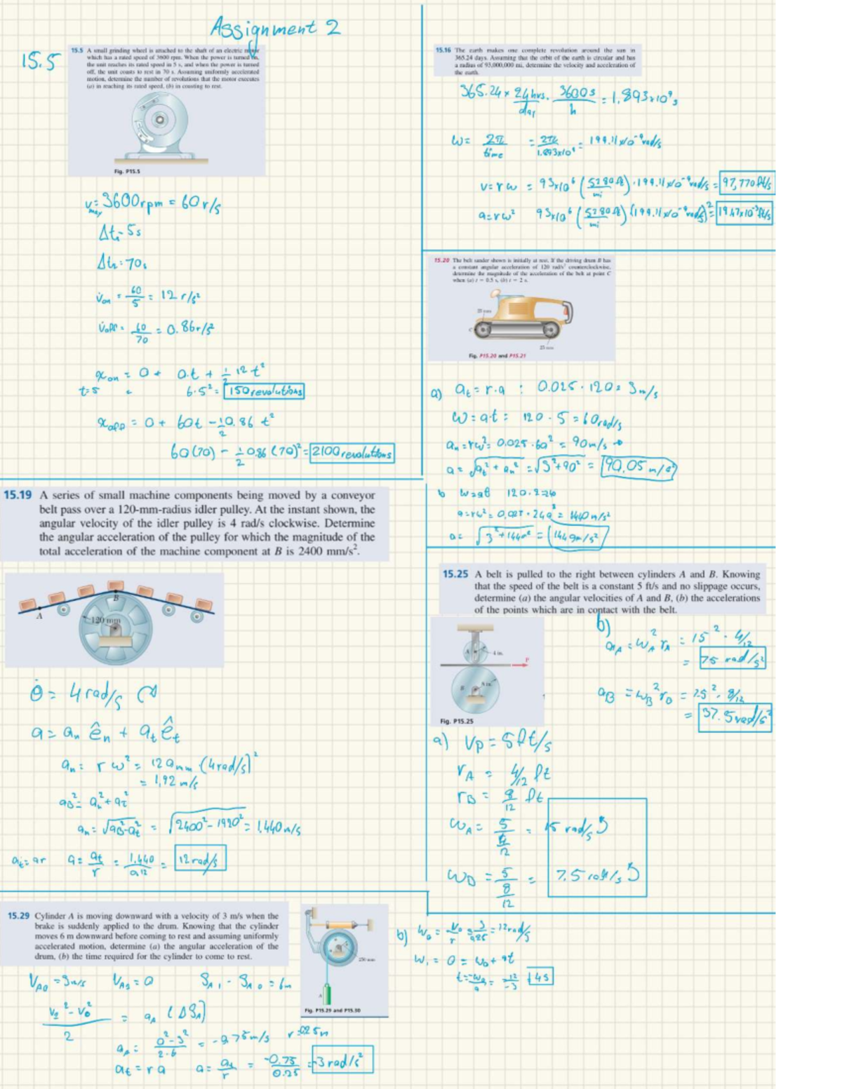 Assignment 2: Dynamics of Rotational Motion and Acceleration Analysis ...