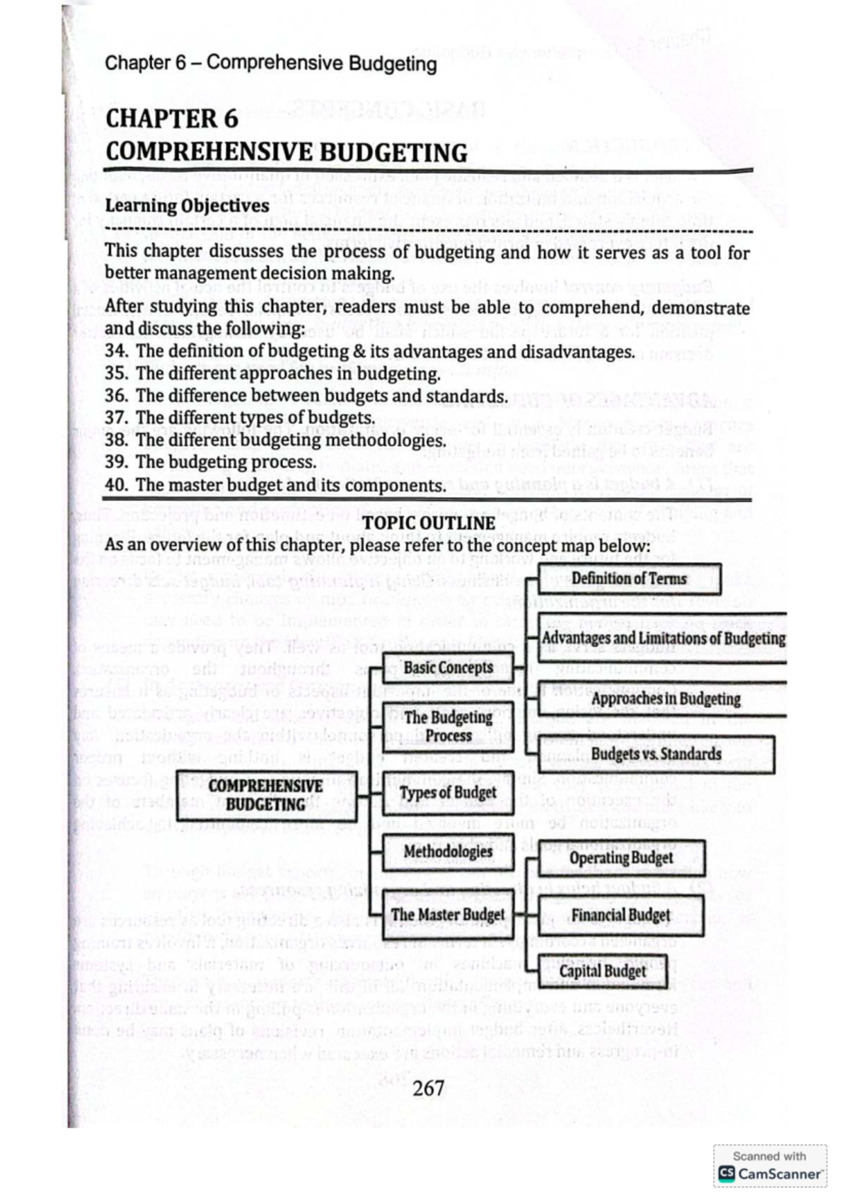 Chapter 6: Comprehensive Budgeting Overview and Key Concepts - Studocu