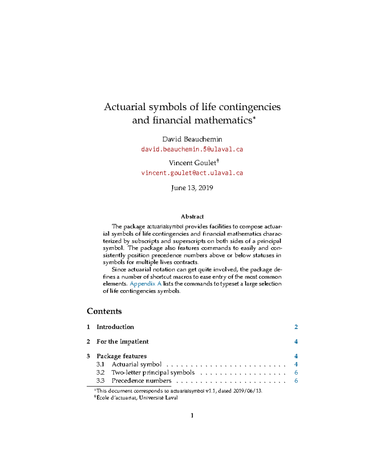 ActuarialSymbols Webnote 1: Life Contingencies & Financial Math - Studocu