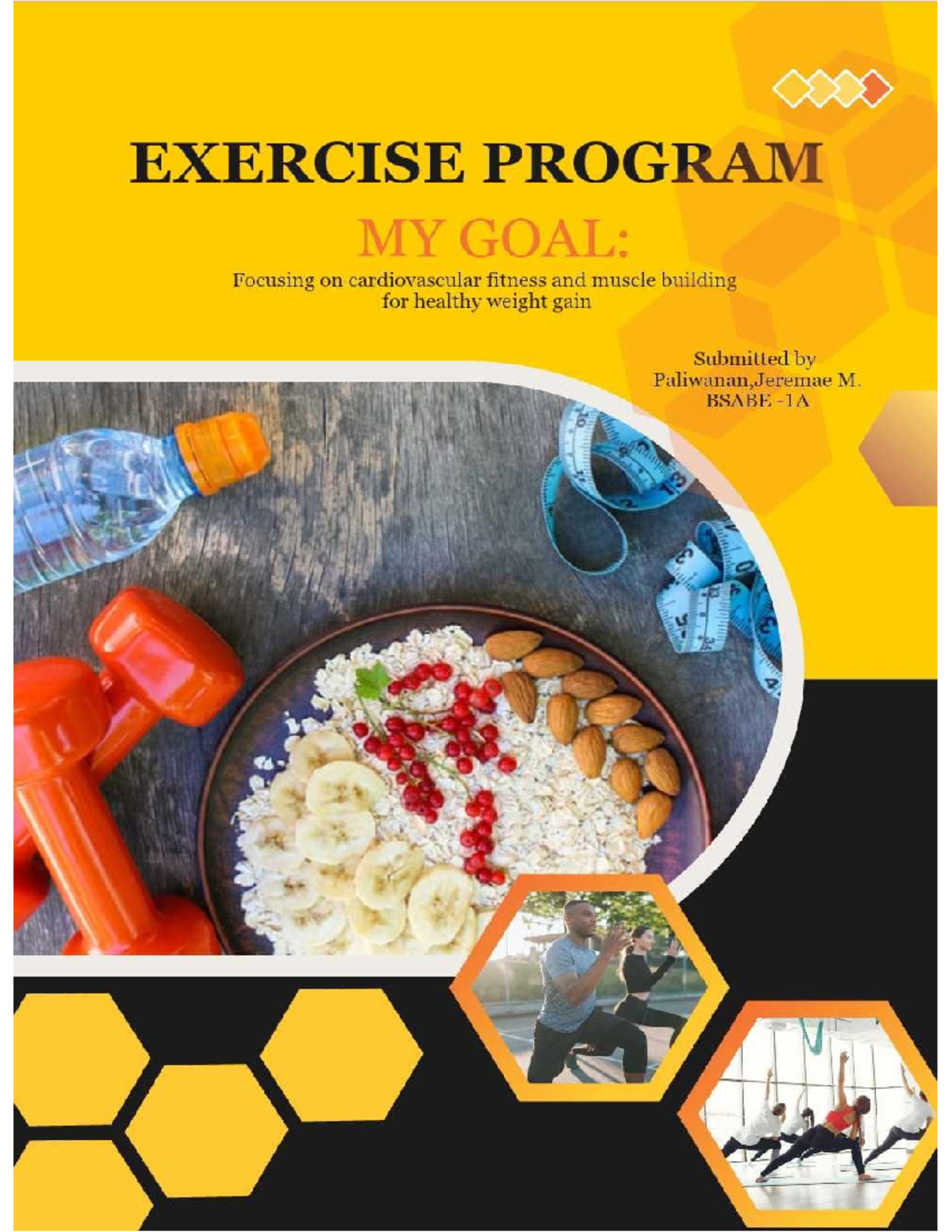 Exercise program for cardiovascular fitness and muscle building (BSABE ...