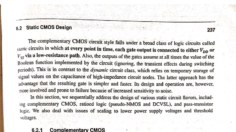 VSLI Design R19 - UNIT-4: Static CMOS Design Principles - Studocu