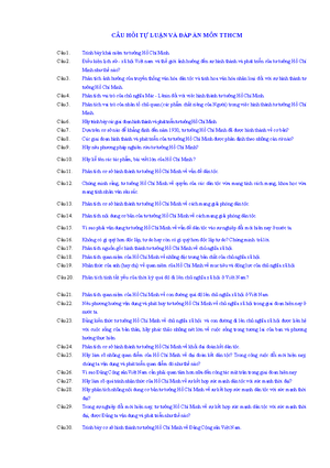 [Solved] Vn dng t tng H Ch Minh v ng Cng sn Vit Nam phn tch vn phng v ...