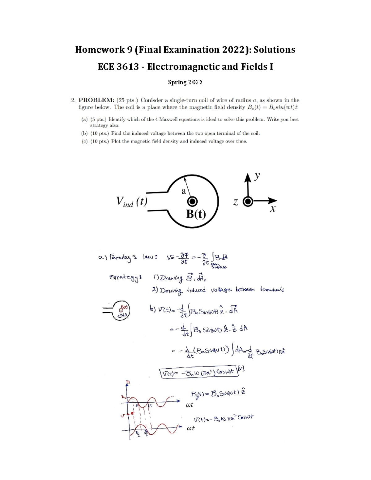 ECE 3613 HW9 Solution - STEM assignment - Homework 9 (Final Examination ...