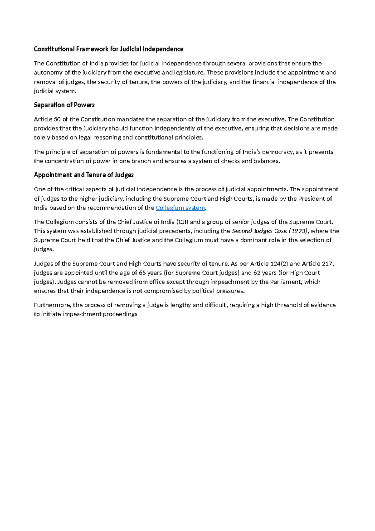 Judges - Introduction to constitutional framework for judicial ...