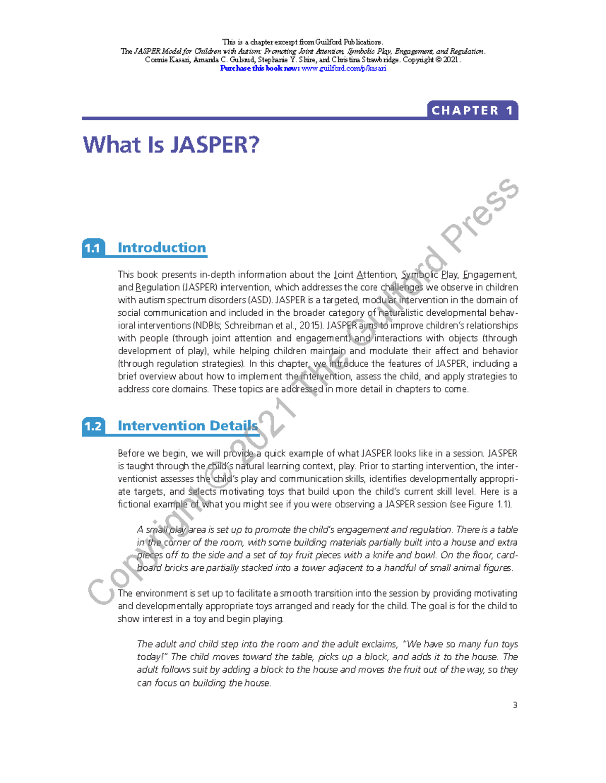 JASPER Intervention for Autism: Understanding Engagement & Play ...