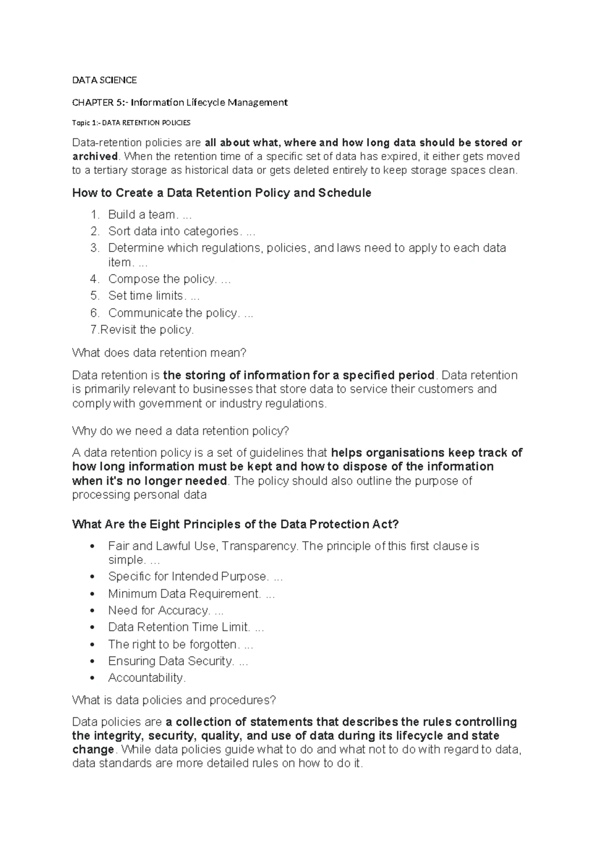 DATABASE MODELLING AND DESIGN: UNIT 1 NOTES FOR DATA SCIENCE SEM 4 ...