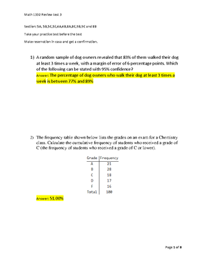 Math 1332 Section 7A Final Exam Notes on Fundamentals of Probability ...