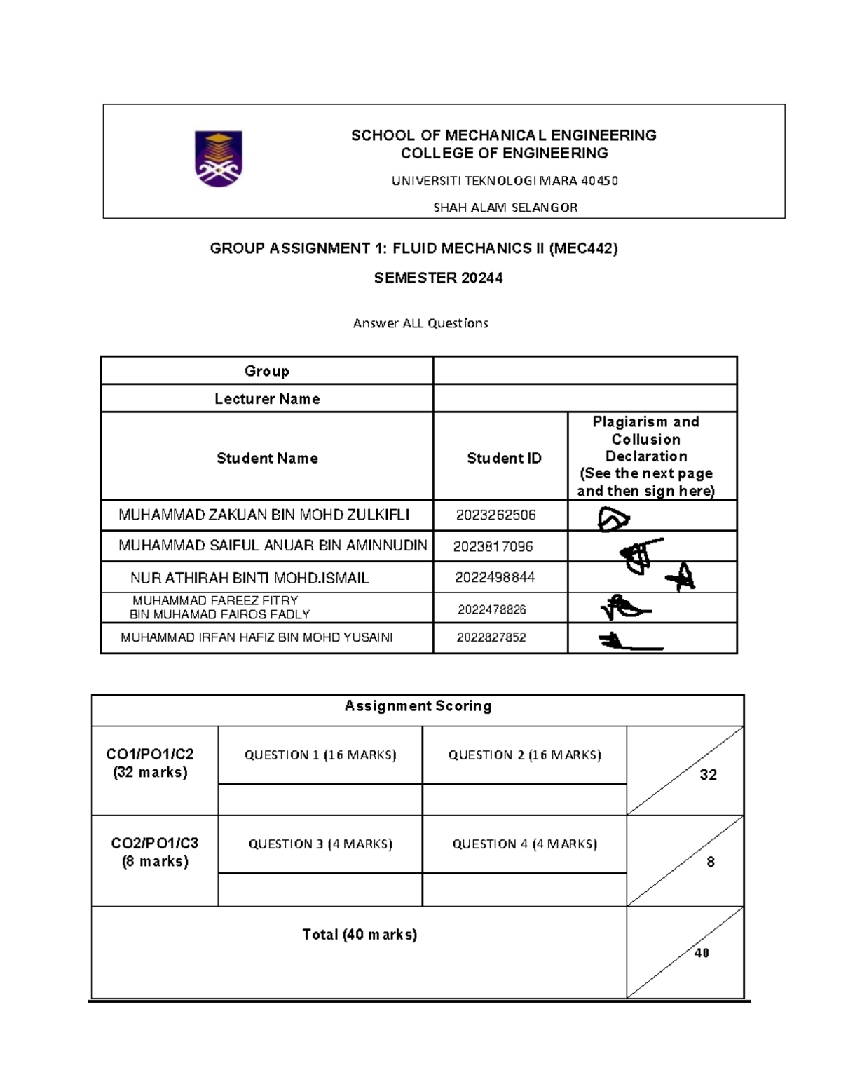 Fluid Mechanics II (MEC442) Group Assignment 1 – DRS Impact Analysis ...