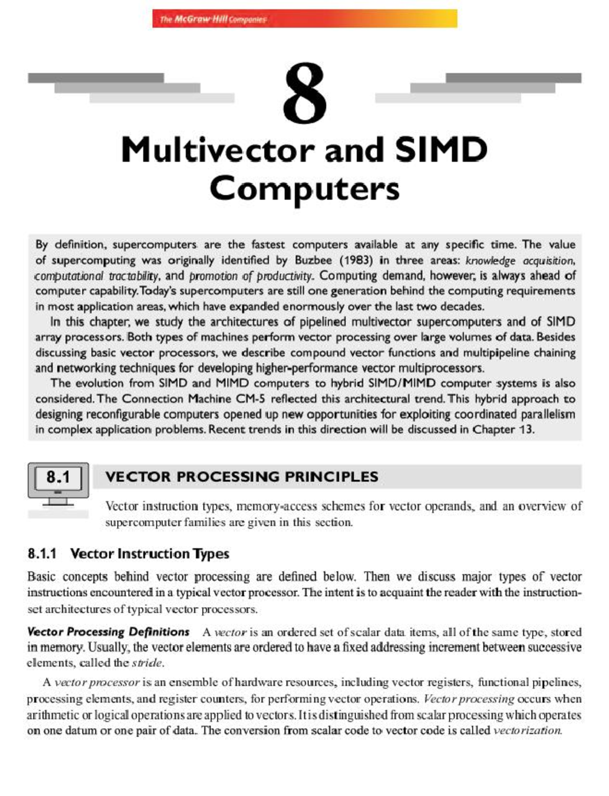 Advanced Computer Architecture (CSE 486) - Parallelism & SIMD Chapter 8 -  Studocu