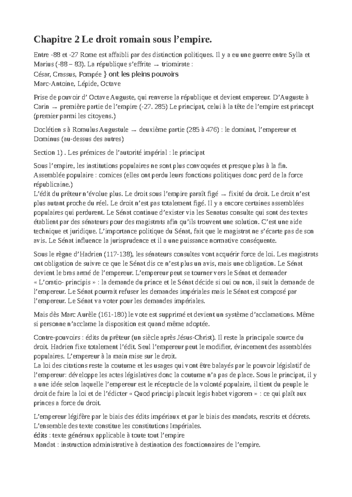 Chapitre 4 - notes de cours - Chapitre 4 : les acteurs de la justice ...