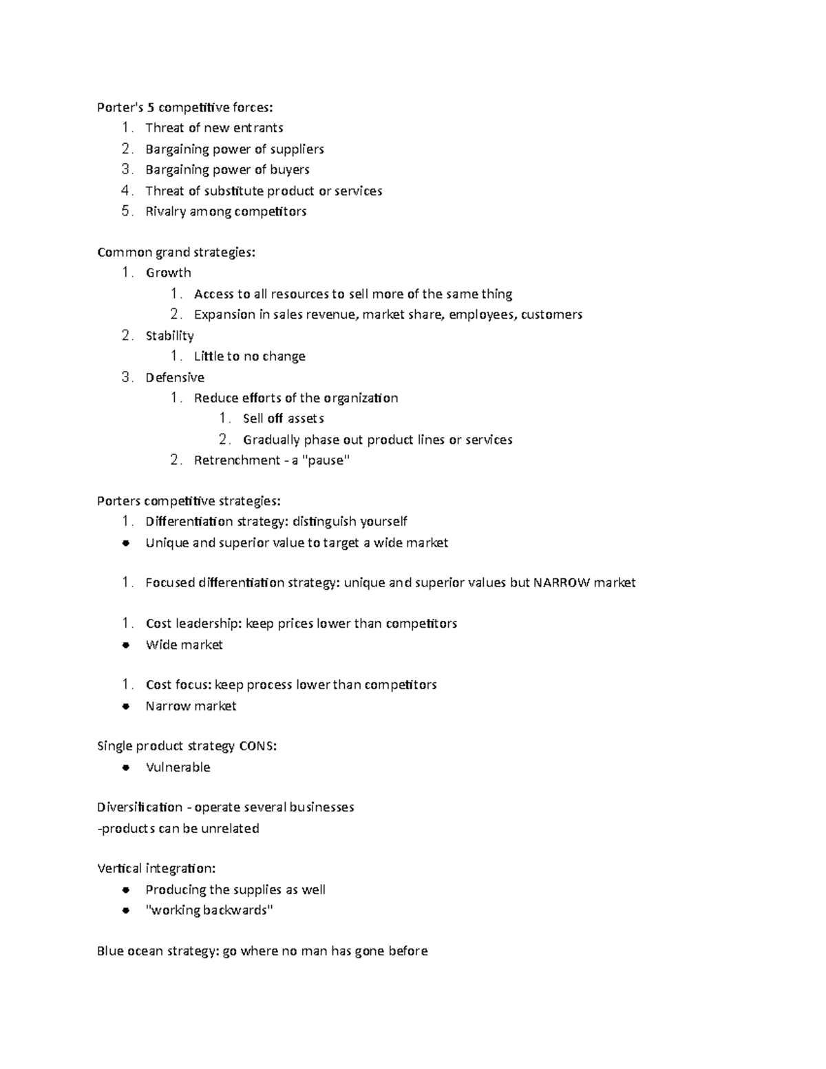 Class 8 - Intro MGT - Porter's 5 competitive forces: 1. Threat of new ...