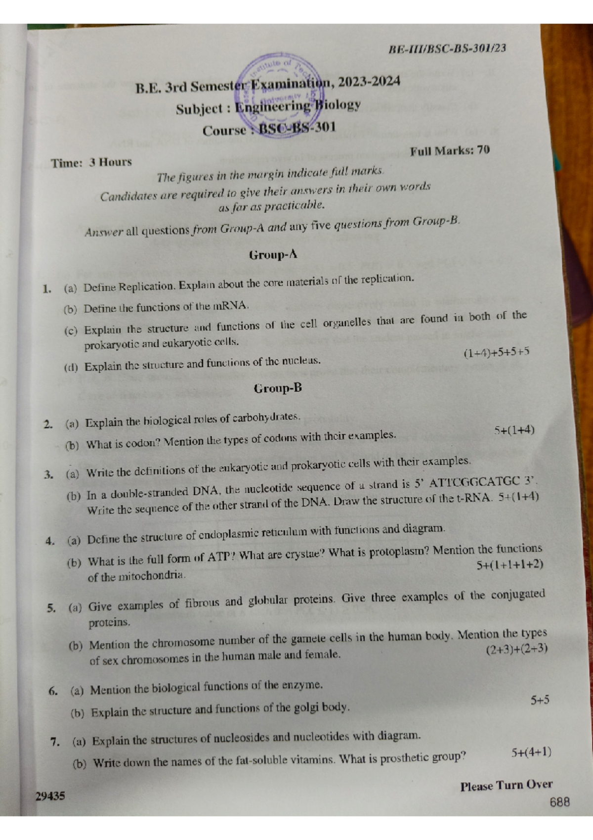3rd sem pyq cse - These are pyqs - of B. 3rd Semester Examination ...