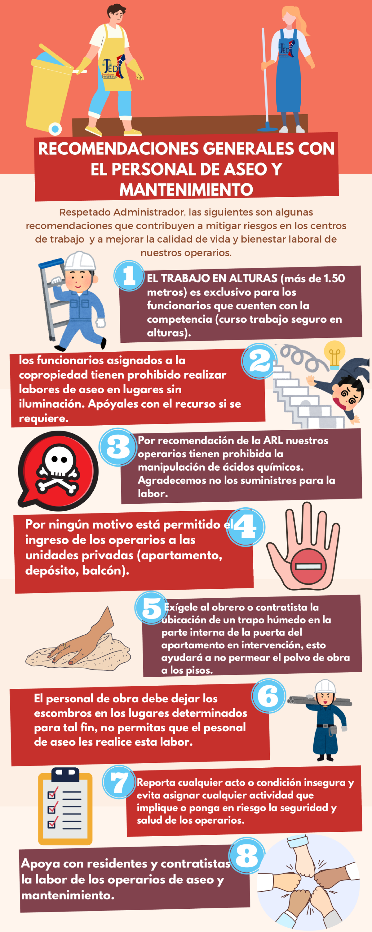 ED RECOMENDACIONES PARA PERSONAL DE ASEO Y MANTENIMIENTO - Studocu