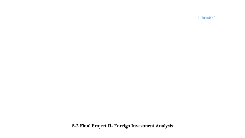 INT 221-C Final Project: Foreign Investment Analysis and Strategy - Studocu