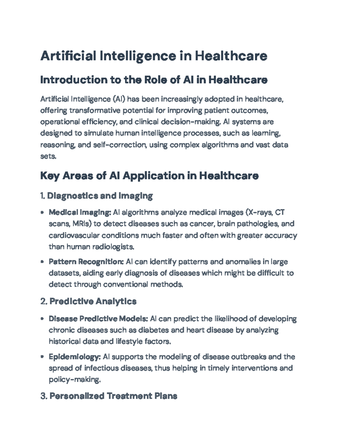 AI in Healthcare: Applications, Benefits, Challenges & Future Trends ...