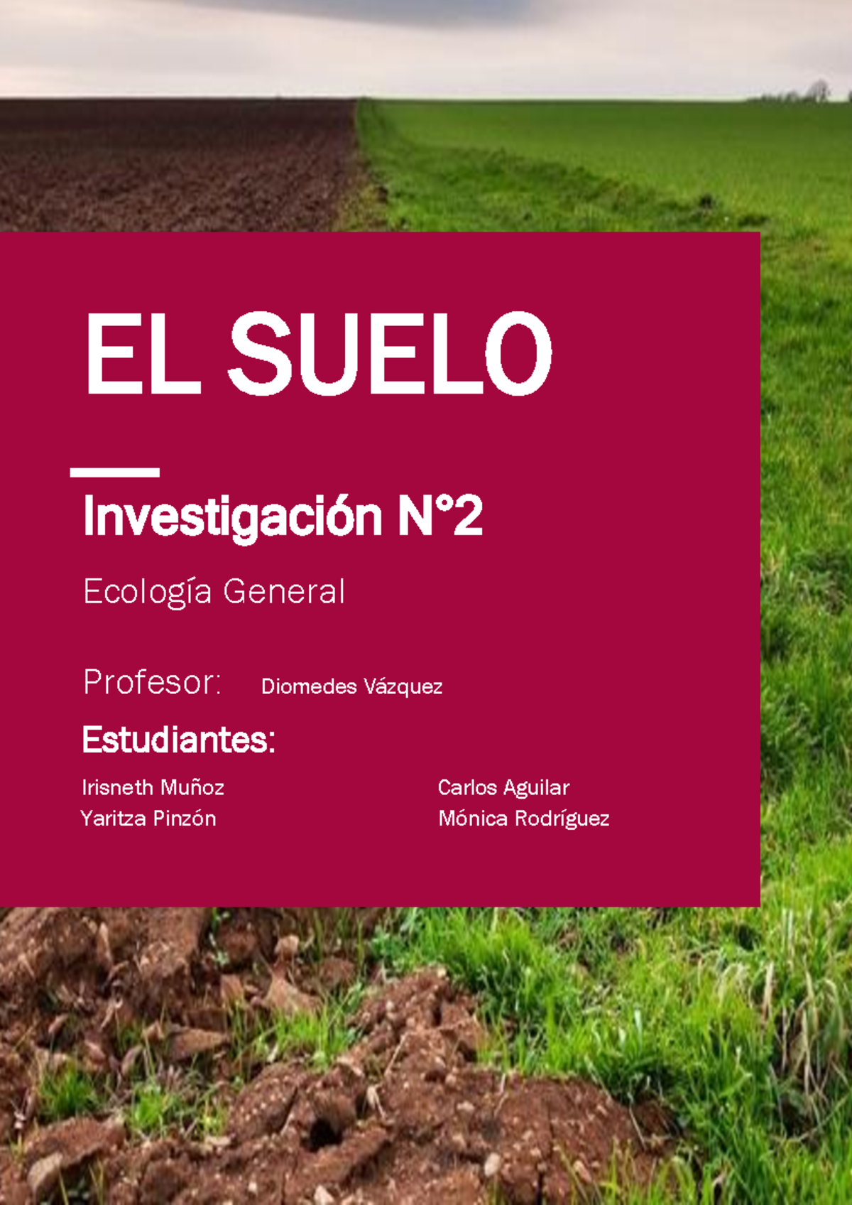 Investigación N°2: El Suelo y su Importancia Ecológica - Studocu