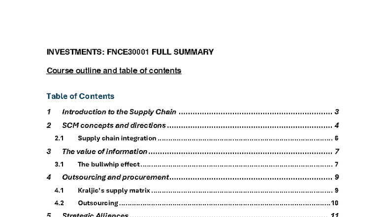 SCM 101: Comprehensive Overview of Supply Chain Management - Studocu