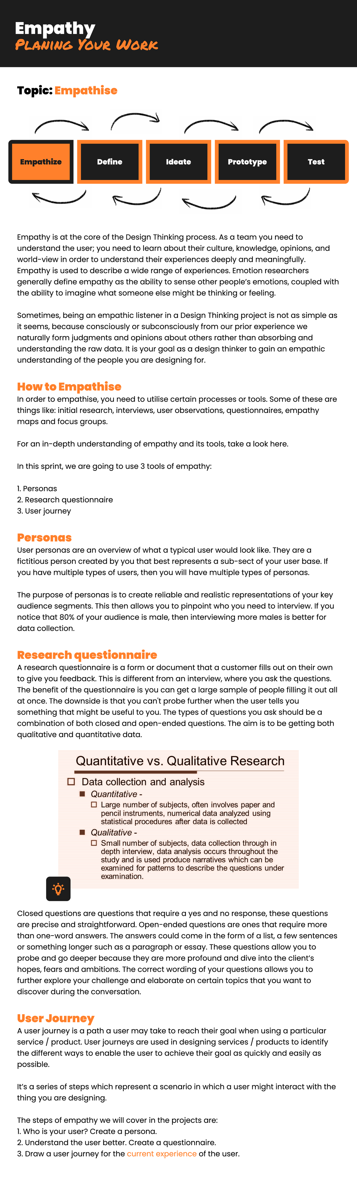 Cover - UI/UX - Topic: Empathy is at the core of the Design Thinking ...
