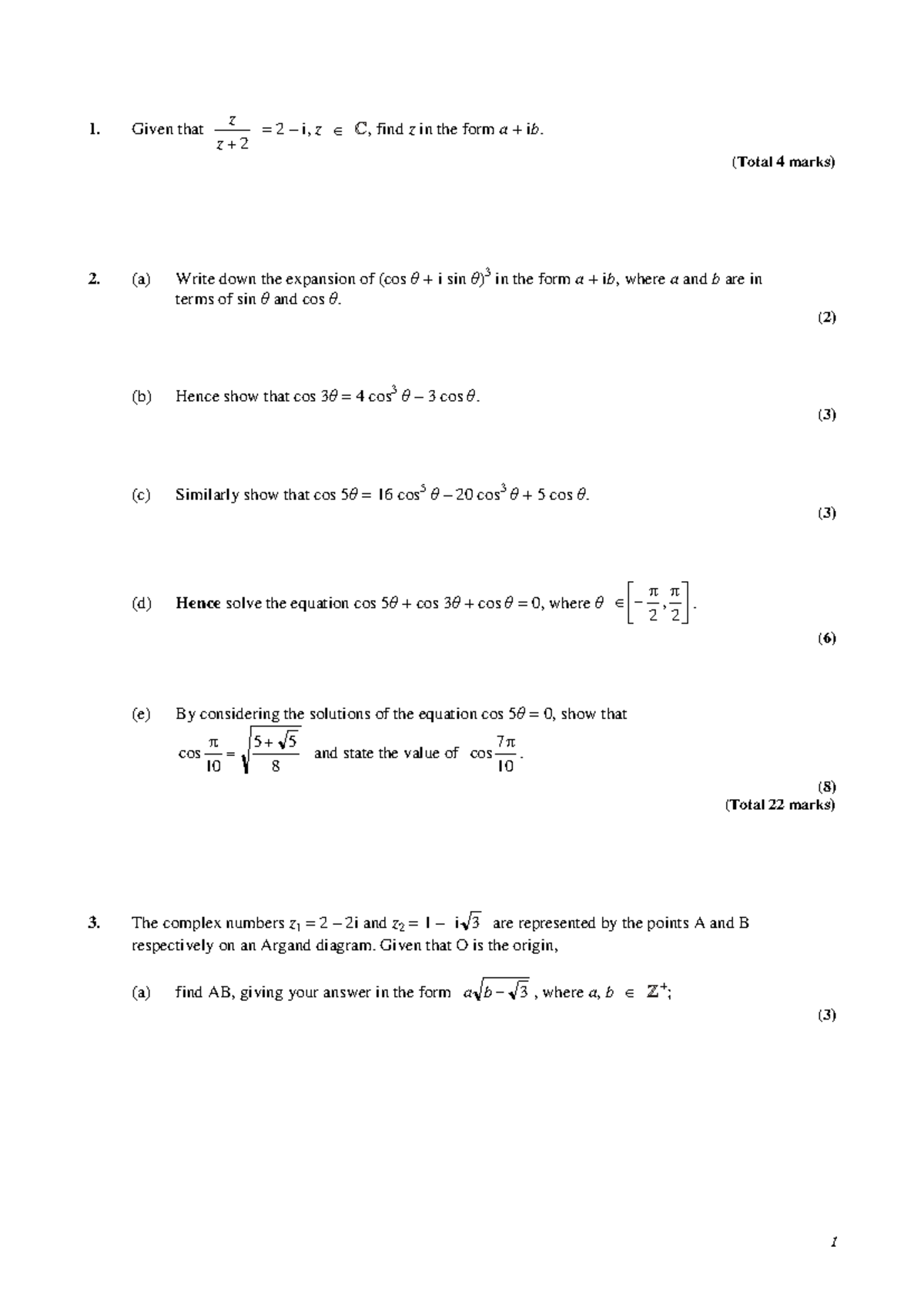 Complex Analysis: Solutions and Theorems (Course Code: Complex 1) - Studocu