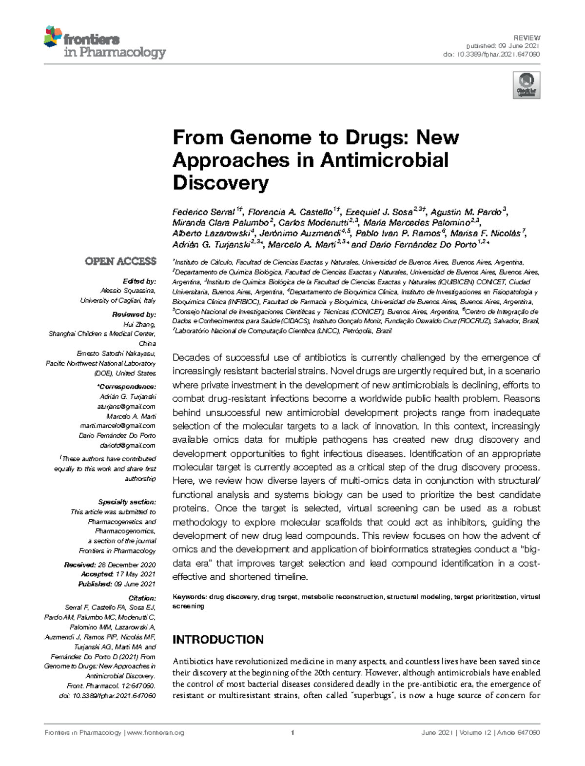From Genome to Drugs: Innovative Strategies in Antimicrobial Discovery ...