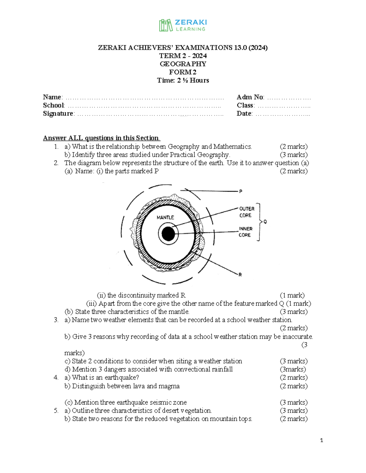 Geography Notes - Exam Prep for GEOG 13.0 (Term 2, 2024) - Studocu