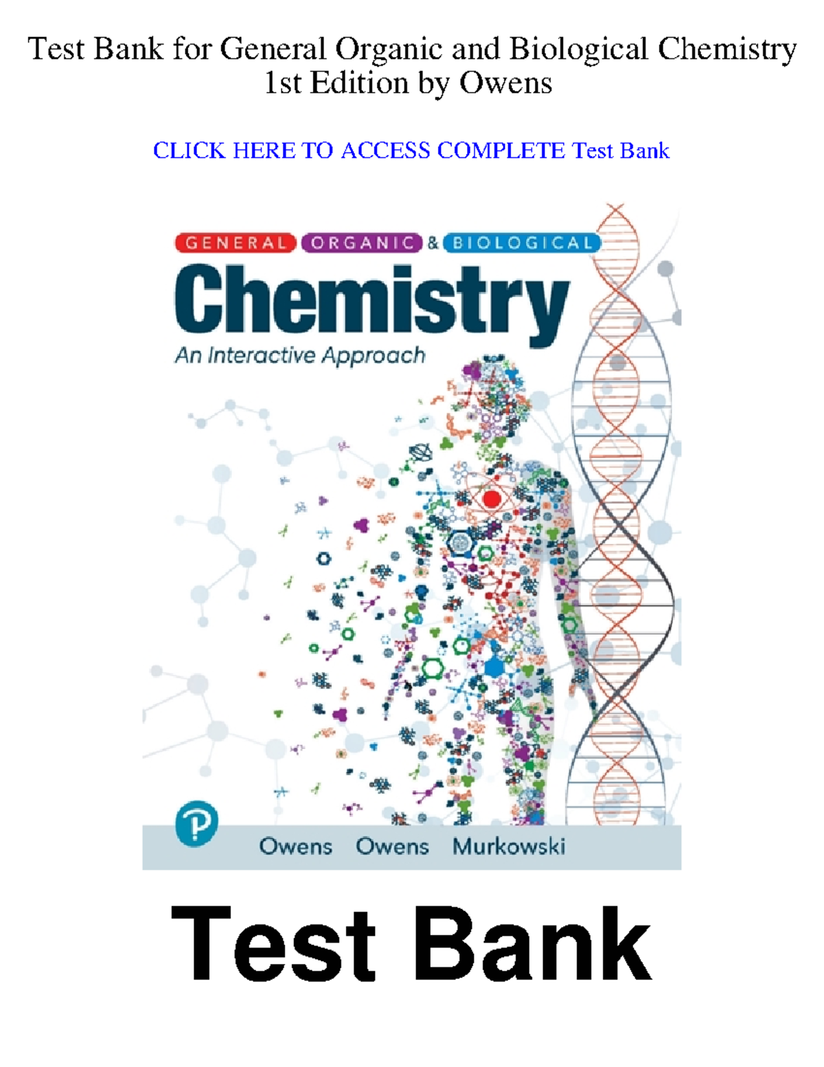 9780137856879-TEST-BANK - Test Bank for General Organic and Biological ...