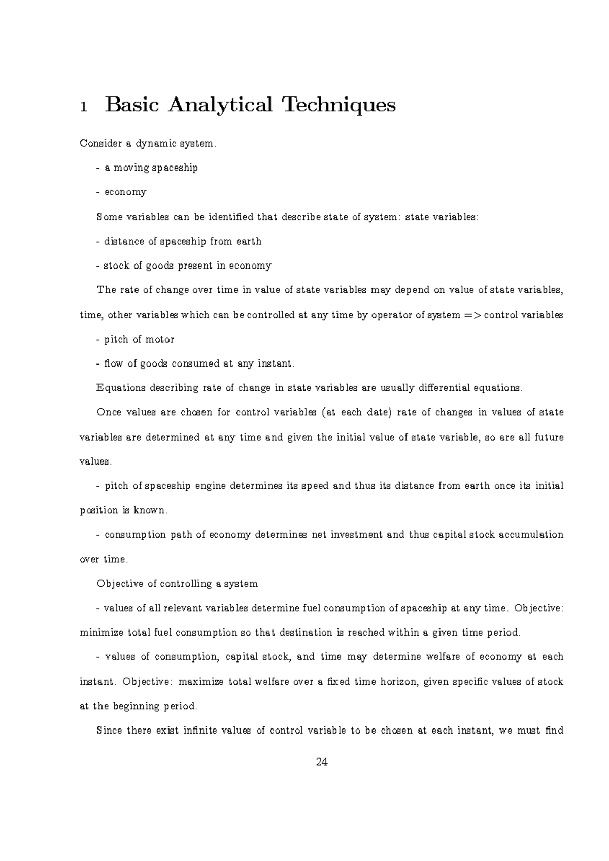 Dynamic Programming in Discrete Time: Analytical Techniques (Opt 820963 ...