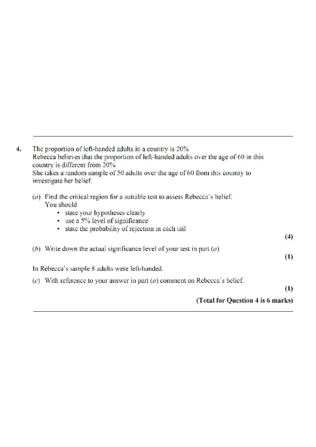 Chapter 1 Shadow Questions: Statistical Analysis and Hypothesis Testing ...