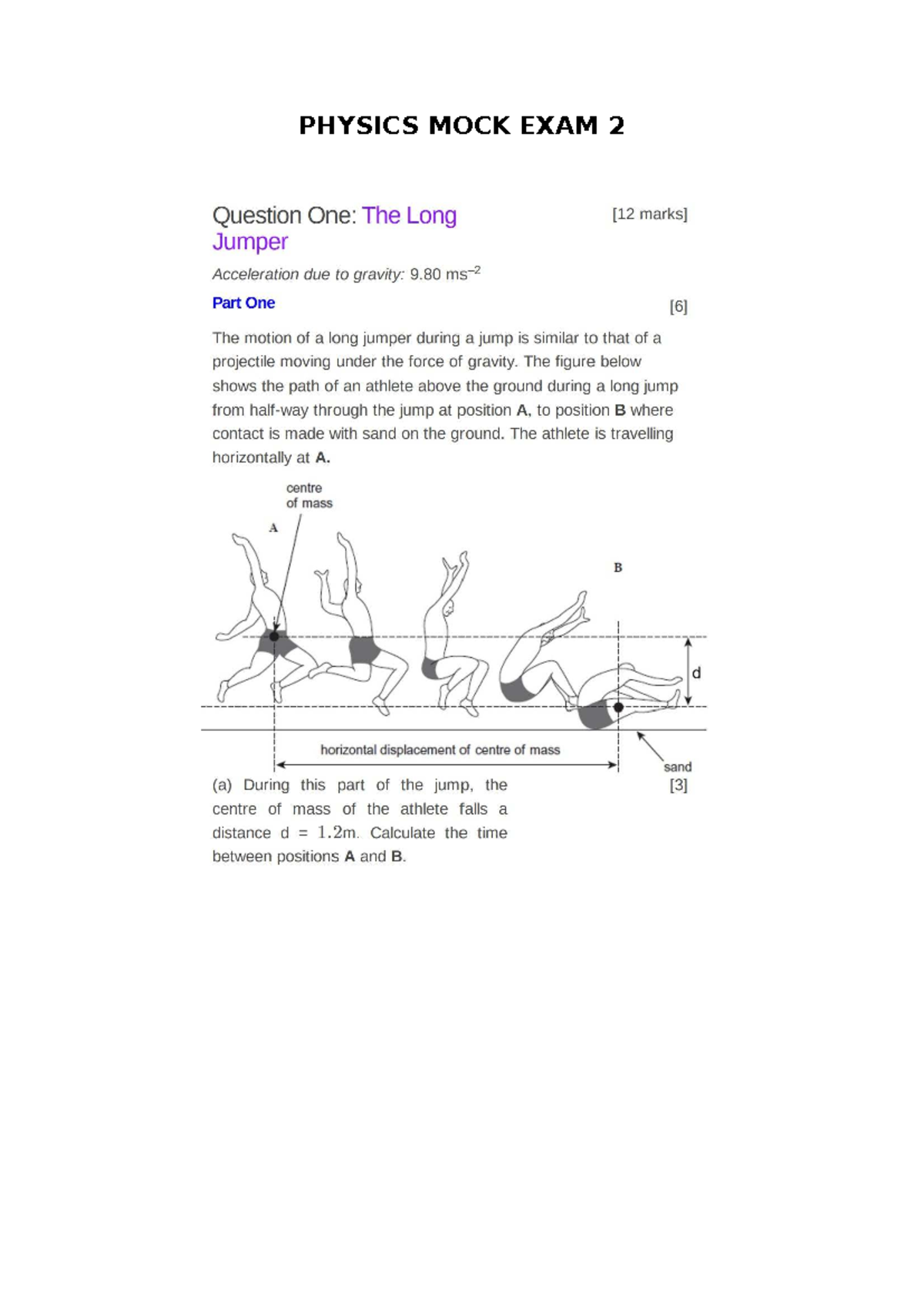 PHYSICS MOCK EXAM 2 - Practice Questions and Solutions - Studocu