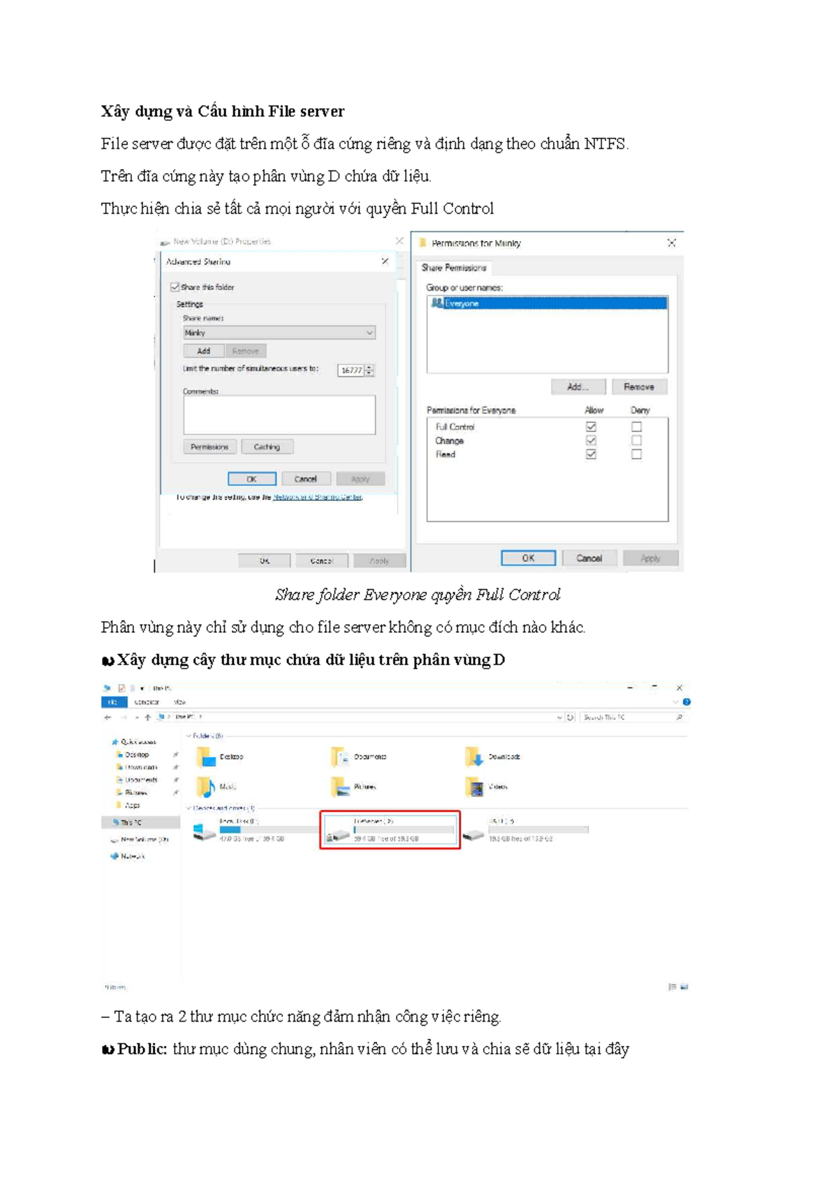 FTP - Xây Dựng và Cấu Hình File Server NTFS - Studocu