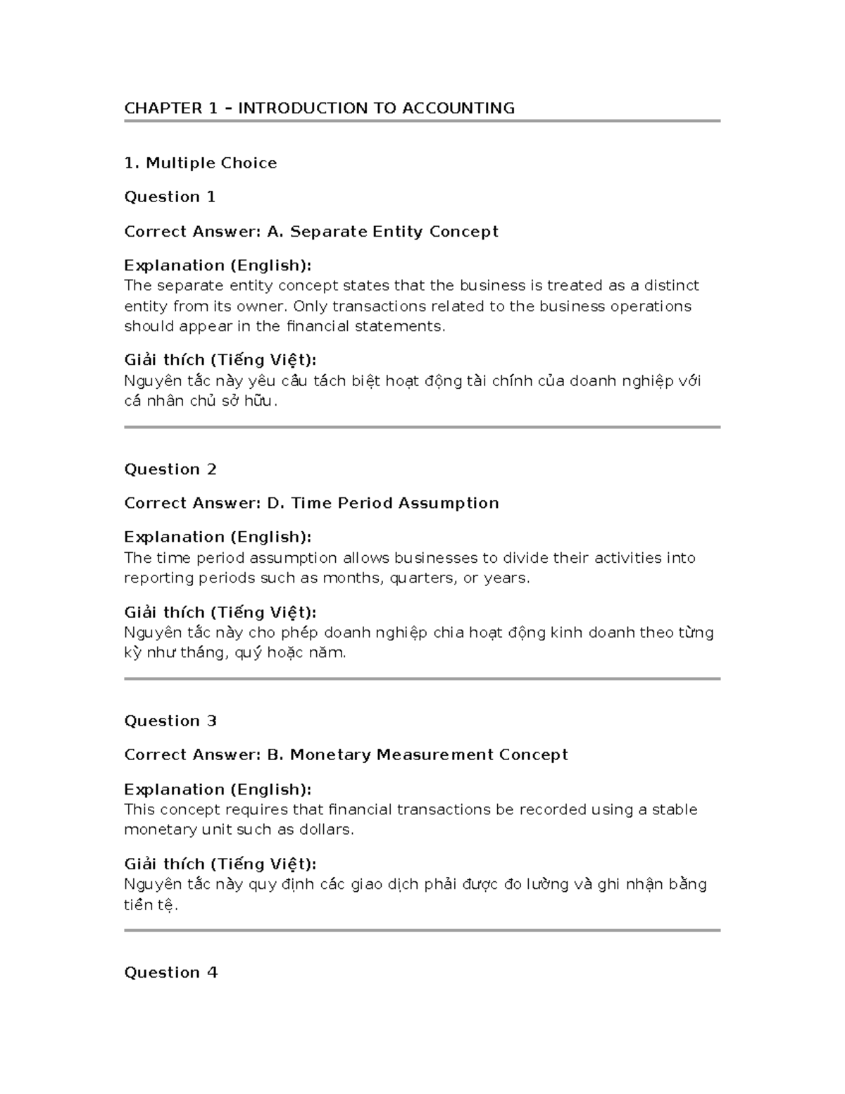 CHAPTER 1 – ACCOUNTING CONCEPTS & PRINCIPLES EXERCISES - Studocu