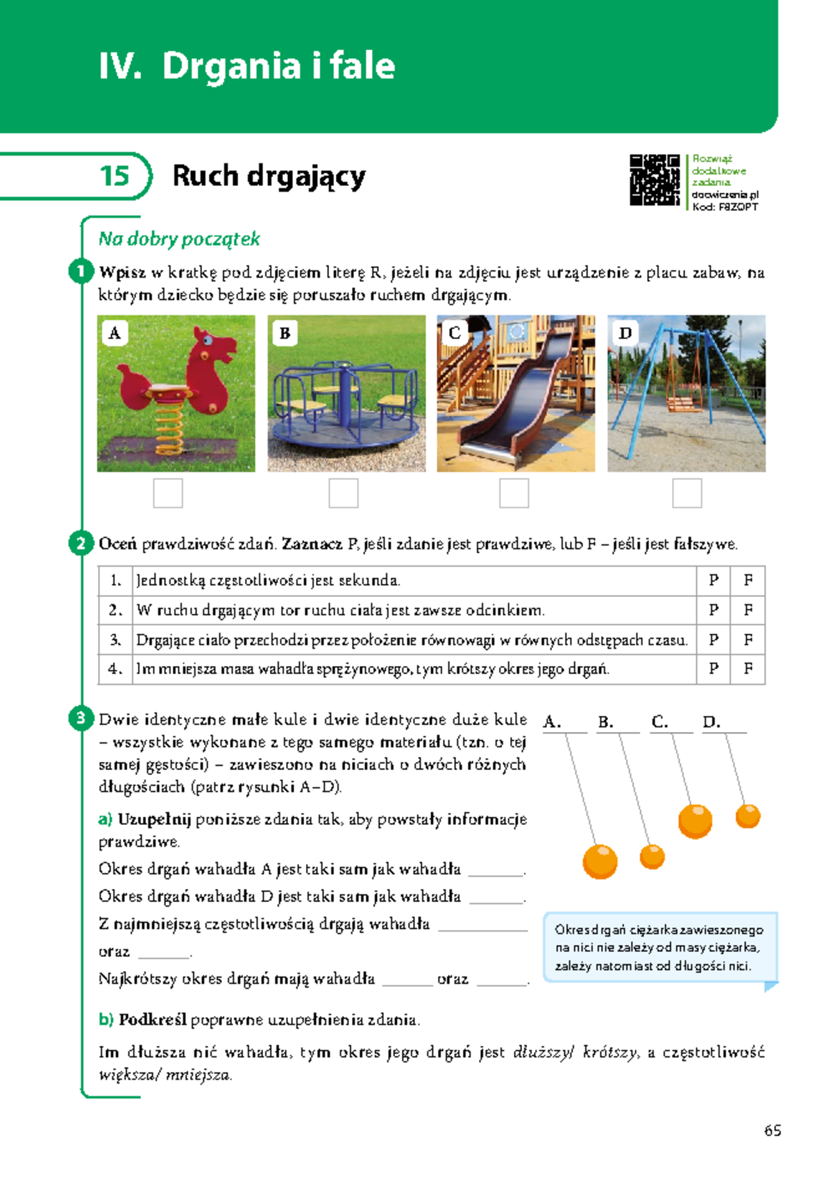 Zeszyt Ćwiczeń - Klasa 8 - Nowa Era - Drgania i Fale (Kod: F8ZQPT) - Document Preview