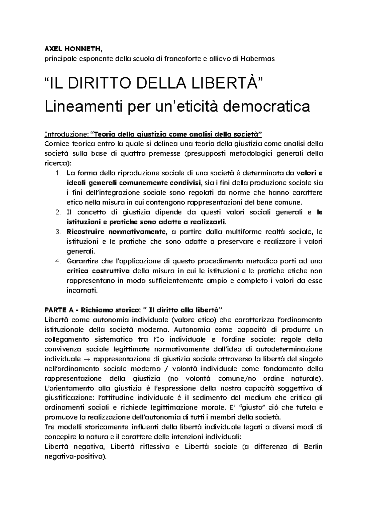 IL DIRITTO DELLA LIBERTÀ: RIFLESSIONI SULLA GIUSTIZIA E L - Document Preview