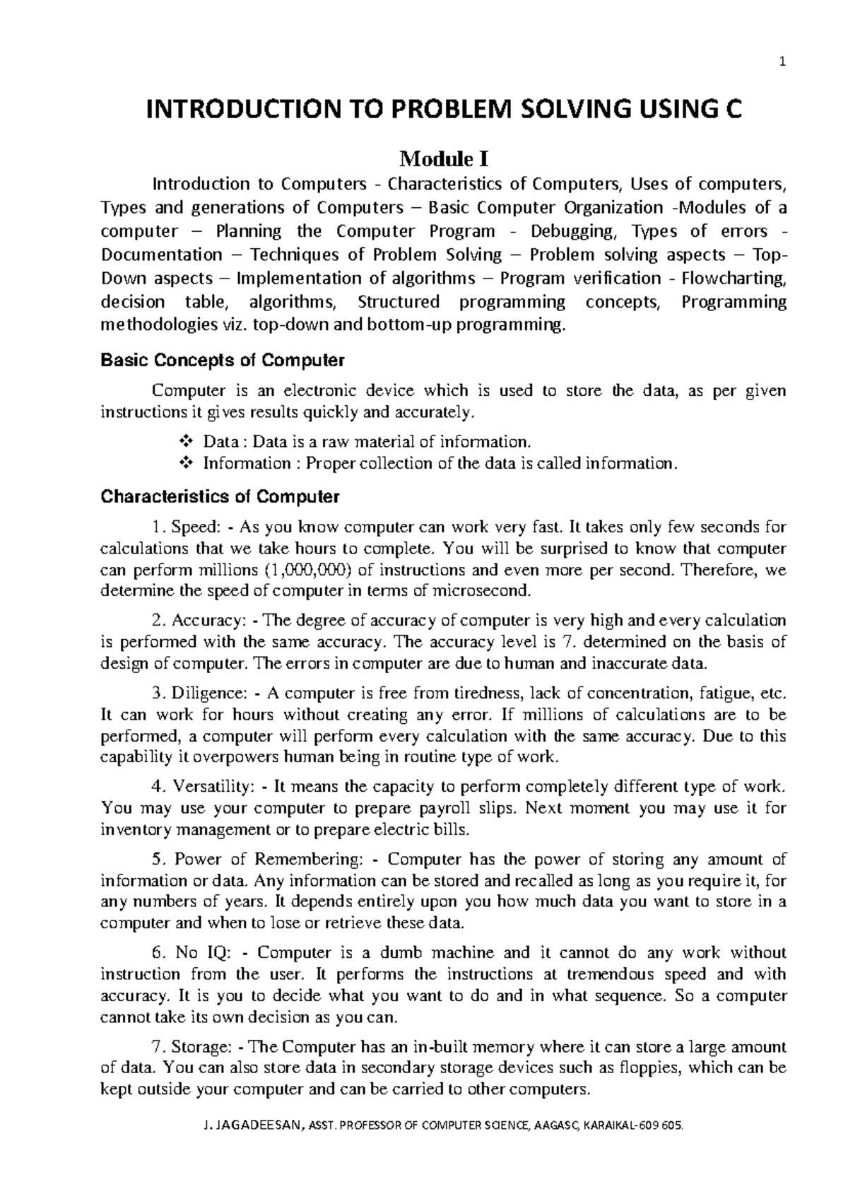 C-Notes: Essential Insights on Problem Solving with C Programming ...