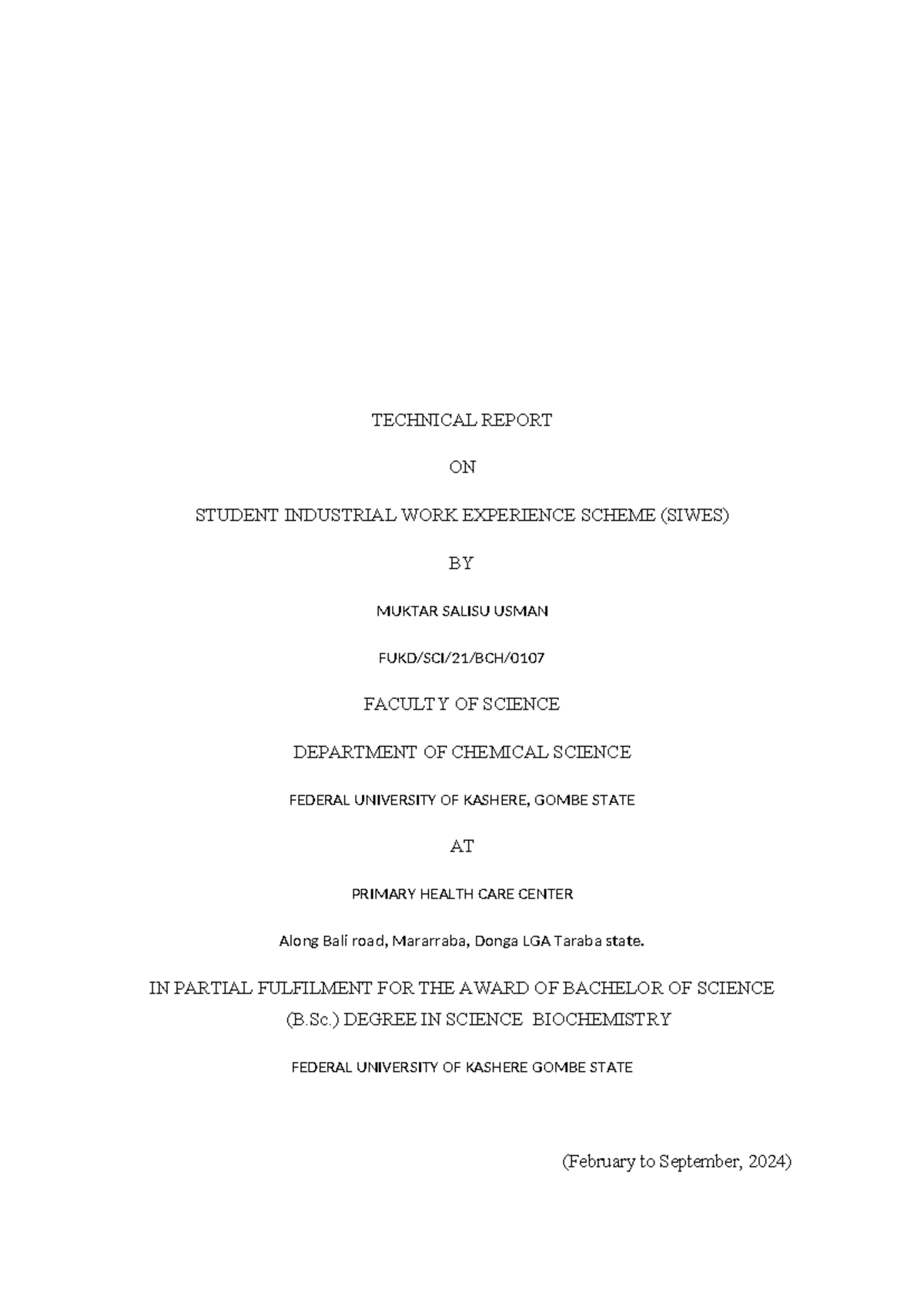 Mycorerecredtech - Technical report - TECHNICAL REPORT ON STUDENT ...