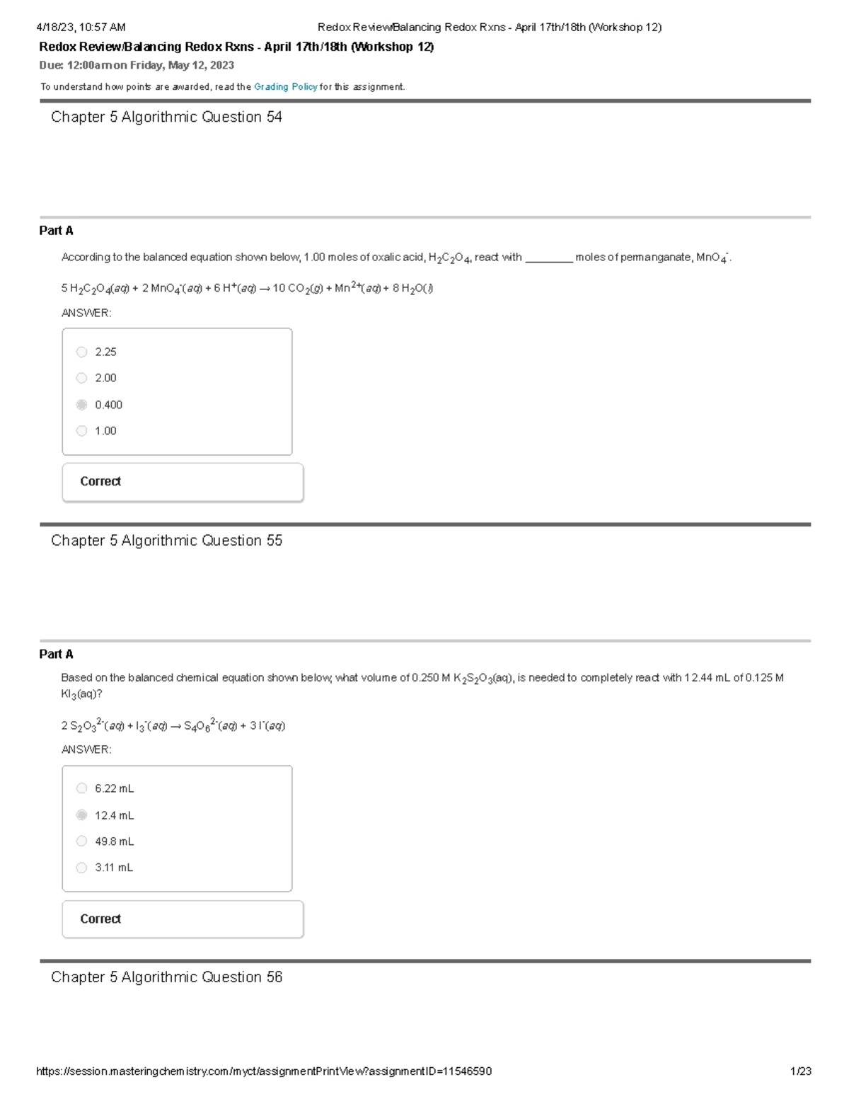 Ap chemistry unit 6 quiz ap chemistry unit 6 progress check