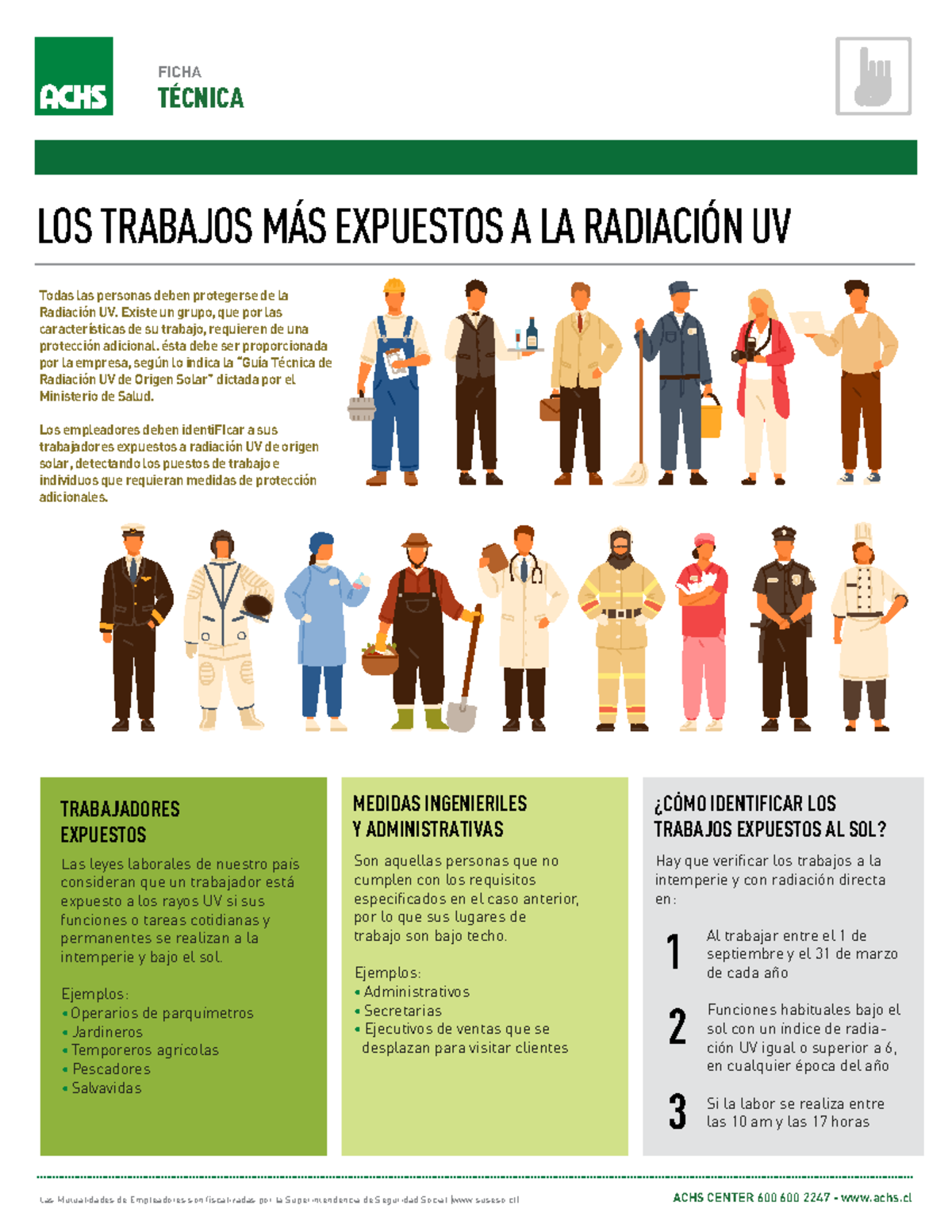 Ficha tecnica trabajos mas expuestos a ruv - Todas las personas deben ...