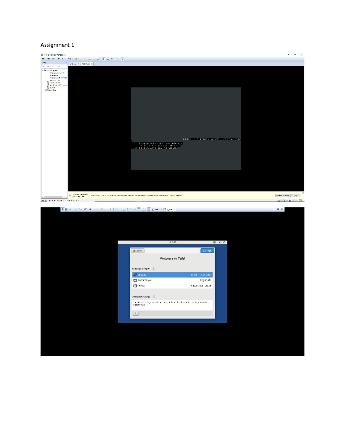 Assignment 1 Solution - Assignment 1 0 x D Tail VMhware Workertation ...