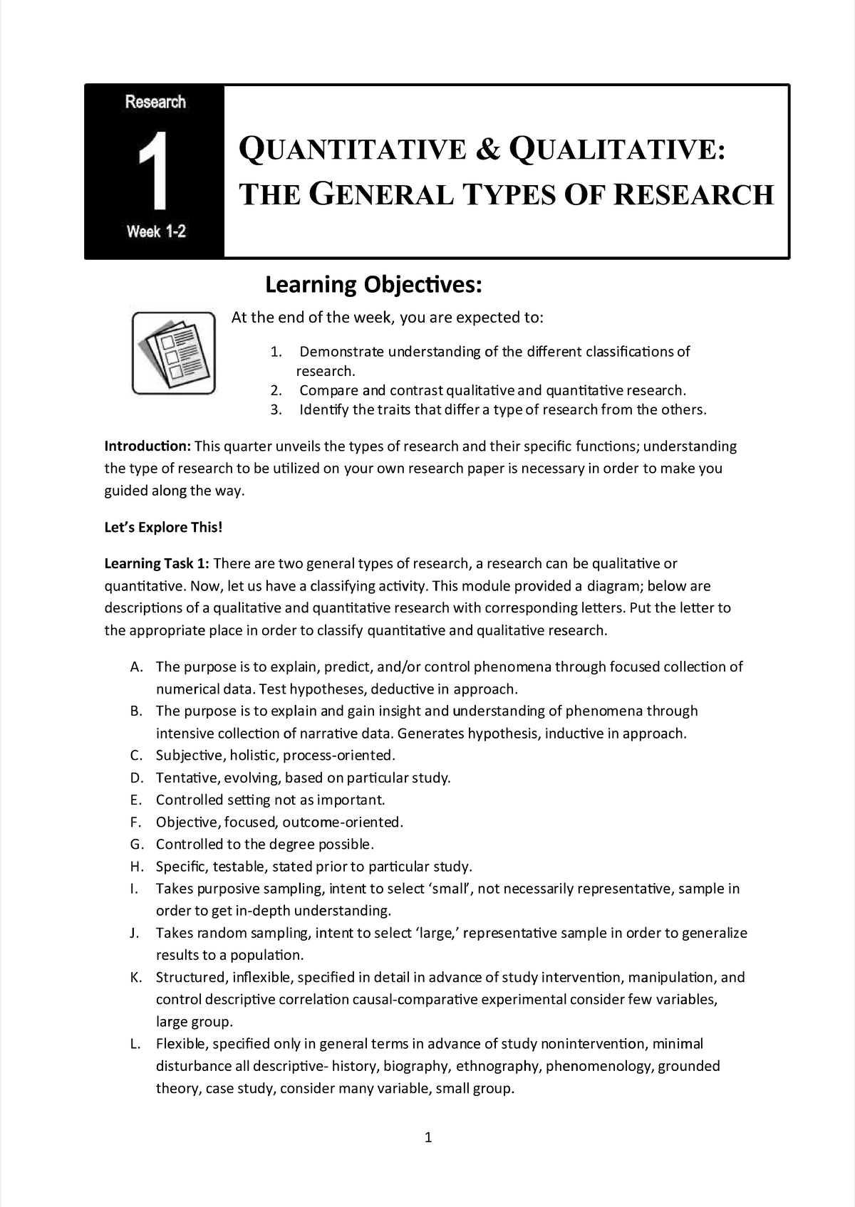 Research Methods: Understanding Quantitative & Qualitative Approaches ...
