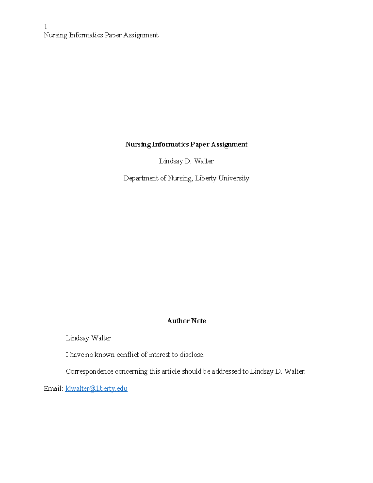 NUR 3003: Nursing Informatics Paper on QSEN Competencies and Patient ...
