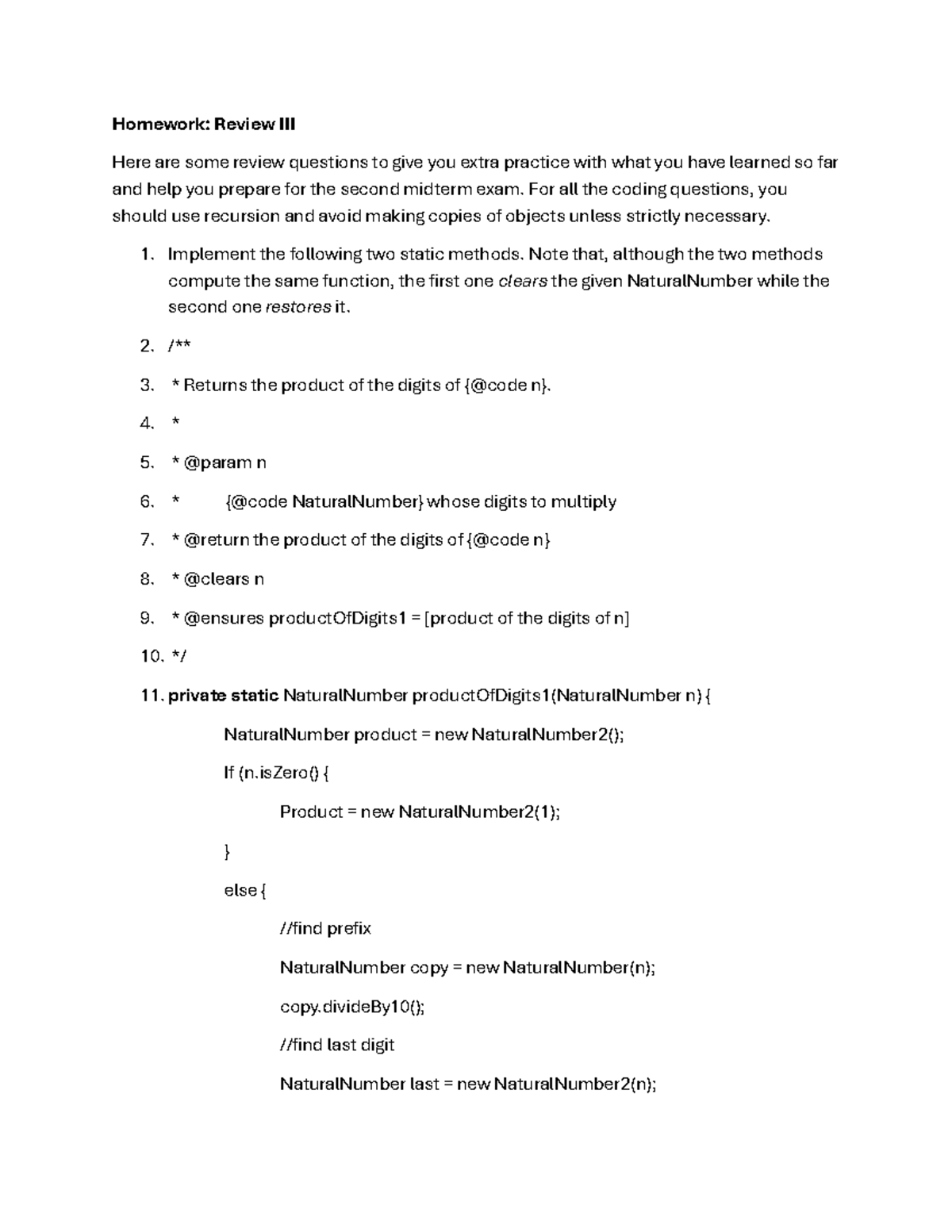 Homework N13: Review Questions for Midterm Exam Preparation - Studocu